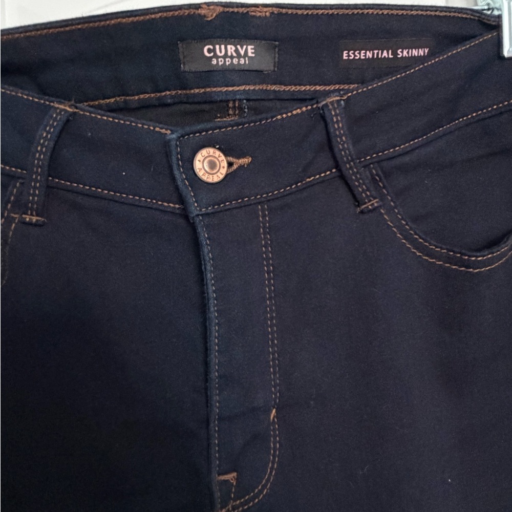 Women's Dark Skinny Jeans, stretch - Picture 2 of 7